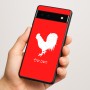 כיסוי בעיצוב אישי עם השם שלך לדגם - Google Pixel 6a 5G בעיצוב תרנגול