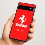 כיסוי בעיצוב אישי עם השם שלך לדגם - Google Pixel 6a 5G בעיצוב פרארי