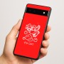 כיסוי בעיצוב אישי עם השם שלך לדגם - Google Pixel 6a 5G בעיצוב מחזמר אנג'ל 2