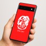 כיסוי בעיצוב אישי עם השם שלך לדגם - Google Pixel 6a 5G בעיצוב אנג'ל מוזיקלי