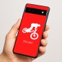 כיסוי בעיצוב אישי עם השם שלך לדגם - Google Pixel 6a 5G בעיצוב רוכב אופניים
