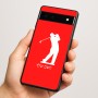 כיסוי בעיצוב אישי עם השם שלך לדגם - Google Pixel 6a 5G בעיצוב שחקן גולף