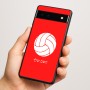 כיסוי בעיצוב אישי עם השם שלך לדגם - Google Pixel 6a 5G בעיצוב כדור כדורעף