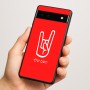 כיסוי בעיצוב אישי עם השם שלך לדגם - Google Pixel 6a 5G בעיצוב יד סלע
