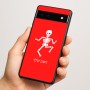 כיסוי בעיצוב אישי עם השם שלך לדגם - Google Pixel 6a 5G בעיצוב סקלטון