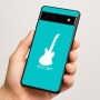 כיסוי בעיצוב אישי עם השם שלך לדגם - Google Pixel 6a 5G בעיצוב גיטרה