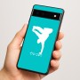 כיסוי בעיצוב אישי עם השם שלך לדגם - Google Pixel 6a 5G בעיצוב ברייקדאנס