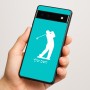 כיסוי בעיצוב אישי עם השם שלך לדגם - Google Pixel 6a 5G בעיצוב שחקן גולף