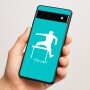 כיסוי בעיצוב אישי עם השם שלך לדגם - Google Pixel 6a 5G בעיצוב קפיצת משוכות