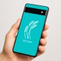 כיסוי בעיצוב אישי עם השם שלך לדגם - Google Pixel 6a 5G בעיצוב חיטה גלית זהב