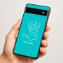 כיסוי בעיצוב אישי עם השם שלך לדגם - Google Pixel 6a 5G בעיצוב יד