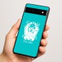 כיסוי בעיצוב אישי עם השם שלך לדגם - Google Pixel 6a 5G בעיצוב רוקנרול