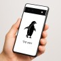 כיסוי בעיצוב אישי עם השם שלך לדגם - Google Pixel 6a 5G בעיצוב פינגווין