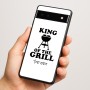 כיסוי בעיצוב אישי עם השם שלך לדגם - Google Pixel 6a 5G בעיצוב מלך הגריל