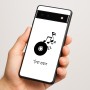 כיסוי בעיצוב אישי עם השם שלך לדגם - Google Pixel 6a 5G בעיצוב תקליטור - אזור מוזיקה