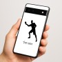 כיסוי בעיצוב אישי עם השם שלך לדגם - Google Pixel 6a 5G בעיצוב שחקן פינג פונג