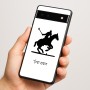 כיסוי בעיצוב אישי עם השם שלך לדגם - Google Pixel 6a 5G בעיצוב שחקן פולו - סוס