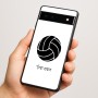 כיסוי בעיצוב אישי עם השם שלך לדגם - Google Pixel 6a 5G בעיצוב כדור כדורעף