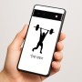 כיסוי בעיצוב אישי עם השם שלך לדגם - Google Pixel 6a 5G בעיצוב הרמת משקולות