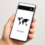 כיסוי בעיצוב אישי עם השם שלך לדגם - Google Pixel 6a 5G בעיצוב מפת העולם