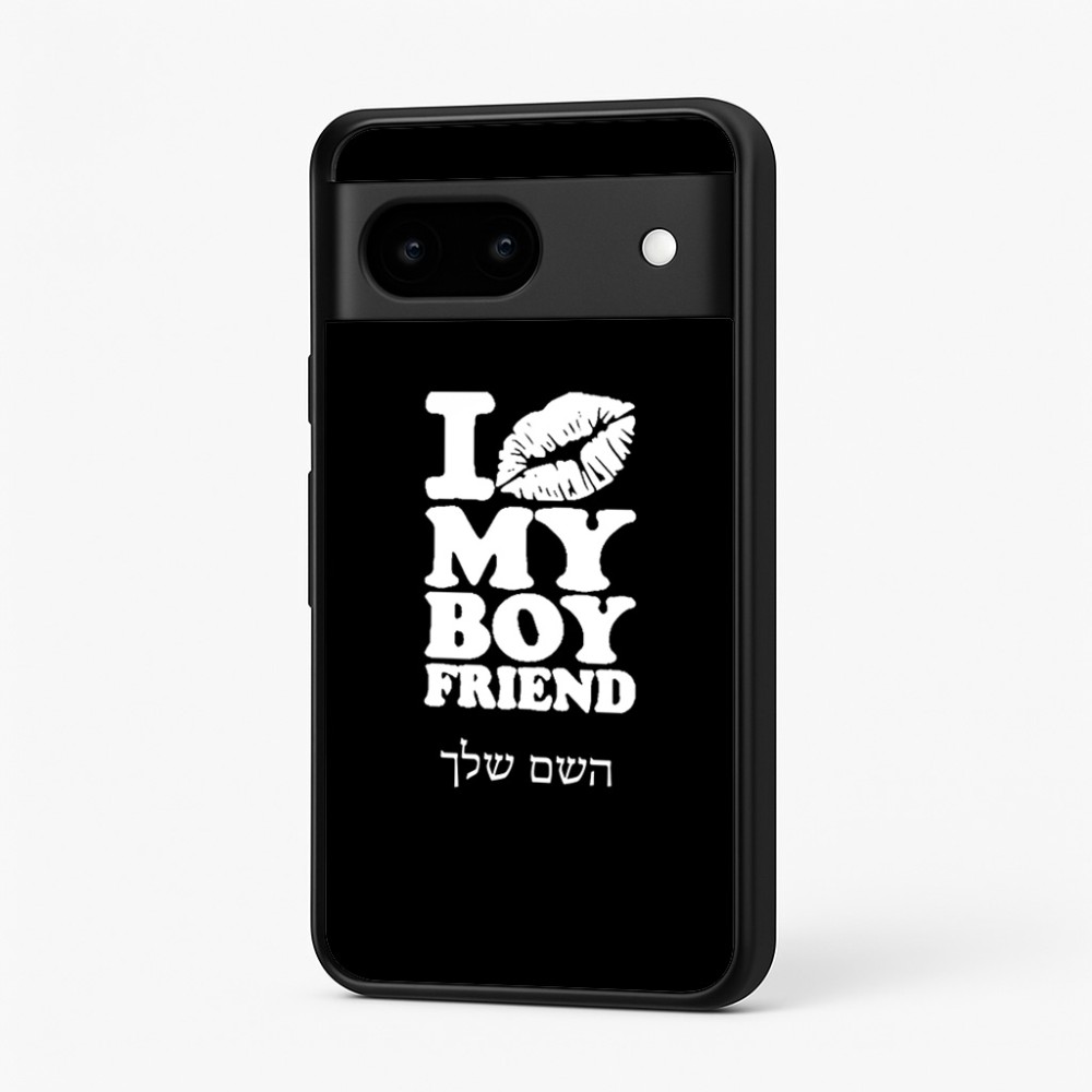 כיסוי בעיצוב אישי עם השם שלך לדגם - Google Pixel 7 5G בעיצוב נשקי את חבר שלי