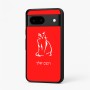 כיסוי בעיצוב אישי עם השם שלך לדגם - Google Pixel 7 5G בעיצוב חתול