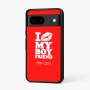 כיסוי בעיצוב אישי עם השם שלך לדגם - Google Pixel 7 5G בעיצוב נשקי את חבר שלי