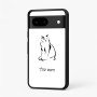 כיסוי בעיצוב אישי עם השם שלך לדגם - Google Pixel 7 5G בעיצוב חתול