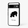 כיסוי בעיצוב אישי עם השם שלך לדגם - Google Pixel 7 5G בעיצוב קרנף