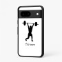 כיסוי בעיצוב אישי עם השם שלך לדגם - Google Pixel 7 5G בעיצוב הרמת משקולות