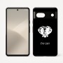 כיסוי בעיצוב אישי עם השם שלך לדגם - Google Pixel 7 5G בעיצוב ראש פיל