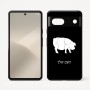 כיסוי בעיצוב אישי עם השם שלך לדגם - Google Pixel 7 5G בעיצוב חזיר