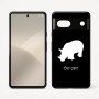 כיסוי בעיצוב אישי עם השם שלך לדגם - Google Pixel 7 5G בעיצוב קרנף