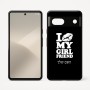 כיסוי בעיצוב אישי עם השם שלך לדגם - Google Pixel 7 5G בעיצוב לנשק את החברה שלי