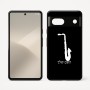 כיסוי בעיצוב אישי עם השם שלך לדגם - Google Pixel 7 5G בעיצוב סקסופון