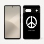 כיסוי בעיצוב אישי עם השם שלך לדגם - Google Pixel 7 5G בעיצוב סמל השלום