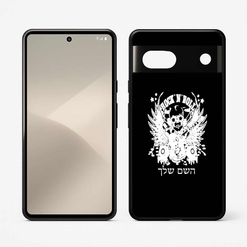 כיסוי בעיצוב אישי עם השם שלך לדגם - Google Pixel 7 5G בעיצוב רוקנרול