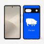 כיסוי בעיצוב אישי עם השם שלך לדגם - Google Pixel 7 5G בעיצוב חזיר