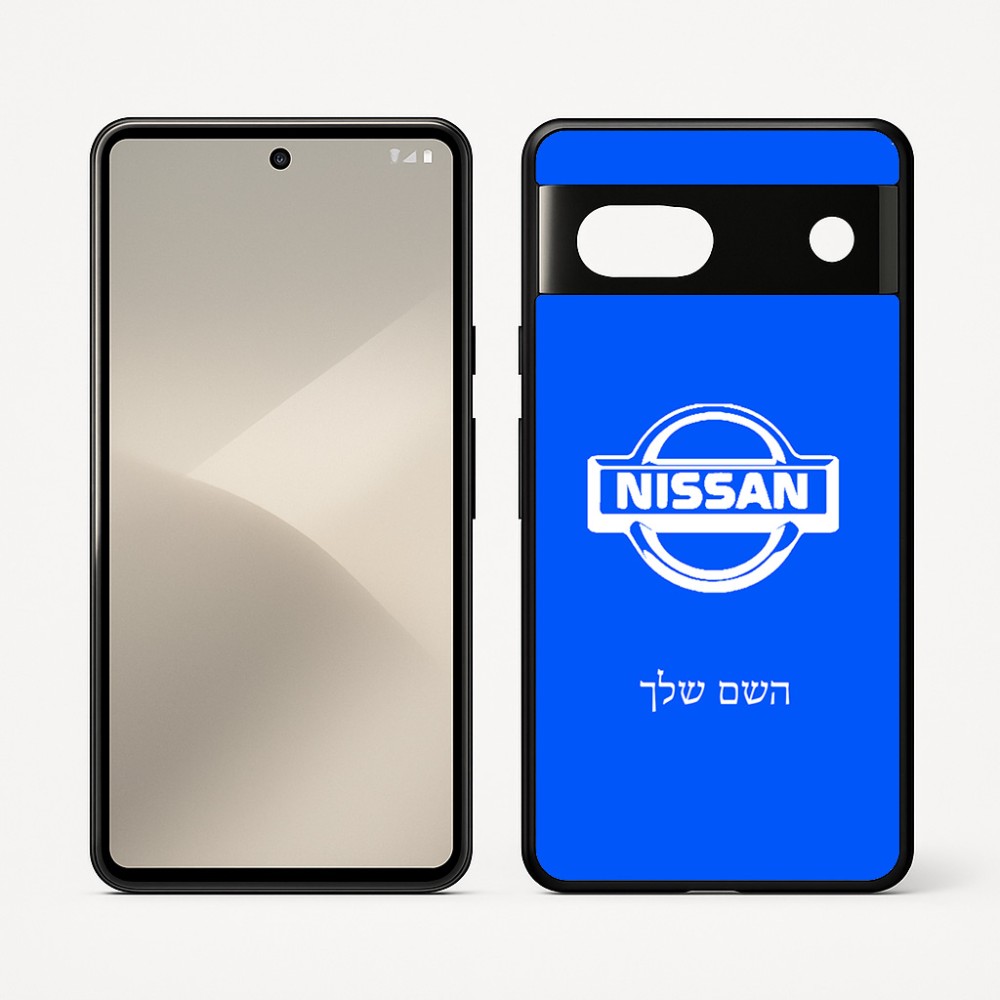 כיסוי בעיצוב אישי עם השם שלך לדגם - Google Pixel 7 5G בעיצוב ניסאן