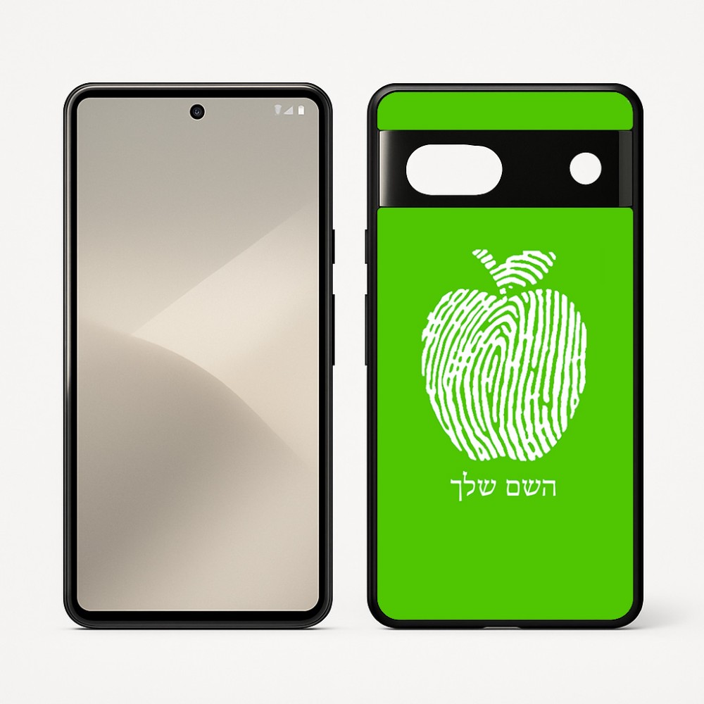 כיסוי בעיצוב אישי עם השם שלך לדגם - Google Pixel 7 5G בעיצוב הדפס תפוח