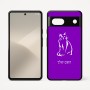 כיסוי בעיצוב אישי עם השם שלך לדגם - Google Pixel 7 5G בעיצוב חתול