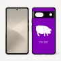 כיסוי בעיצוב אישי עם השם שלך לדגם - Google Pixel 7 5G בעיצוב חזיר