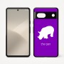 כיסוי בעיצוב אישי עם השם שלך לדגם - Google Pixel 7 5G בעיצוב קרנף