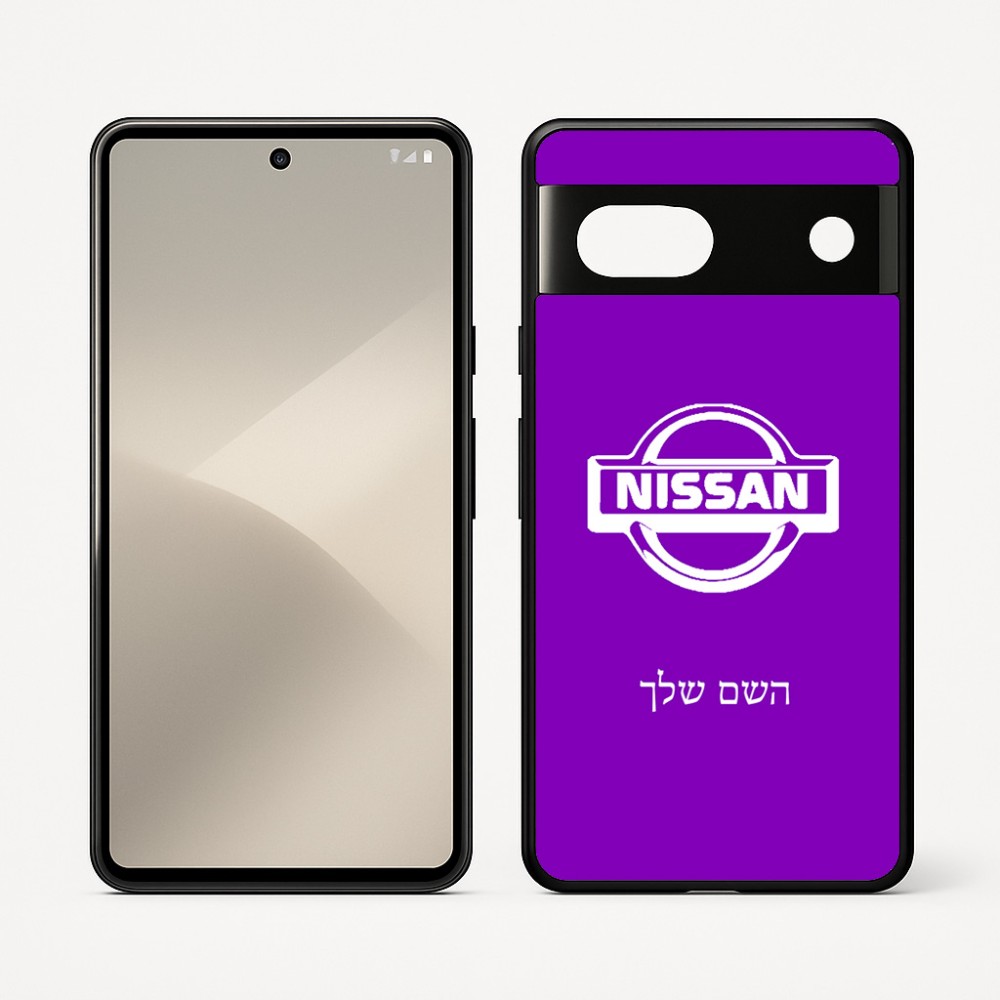 כיסוי בעיצוב אישי עם השם שלך לדגם - Google Pixel 7 5G בעיצוב ניסאן