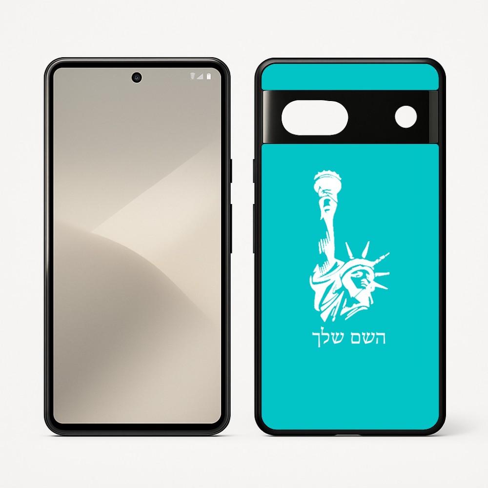 כיסוי בעיצוב אישי עם השם שלך לדגם - Google Pixel 7 5G בעיצוב פסל החירות