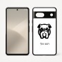 כיסוי בעיצוב אישי עם השם שלך לדגם - Google Pixel 7 5G בעיצוב פרצוף בולדוג