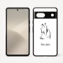 כיסוי בעיצוב אישי עם השם שלך לדגם - Google Pixel 7 5G בעיצוב חתול