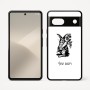 כיסוי בעיצוב אישי עם השם שלך לדגם - Google Pixel 7 5G בעיצוב ארנב מחזיק גזר
