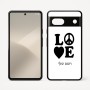 כיסוי בעיצוב אישי עם השם שלך לדגם - Google Pixel 7 5G בעיצוב אהבה