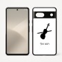 כיסוי בעיצוב אישי עם השם שלך לדגם - Google Pixel 7 5G בעיצוב כינור